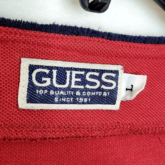 Vintage Guess Henley Shirt Size Large - Picture 4 of 6